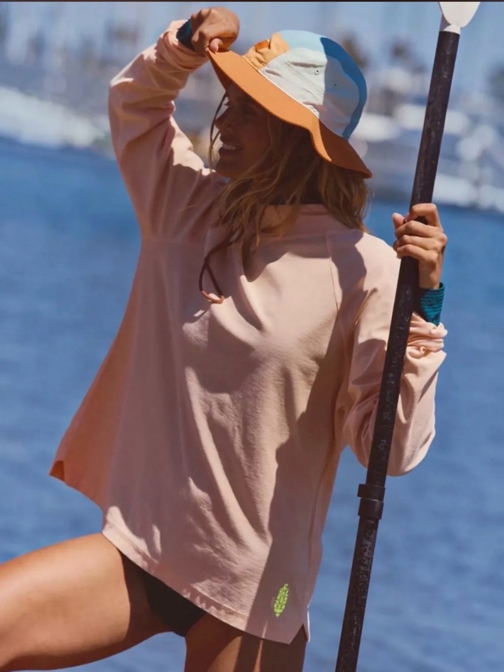 Free People Movement Restoration Layer Long Sleeve Tee Size Large NWT